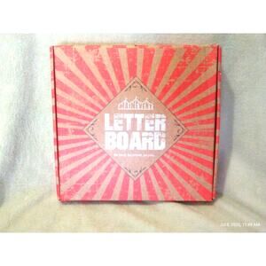 Main Event Gray Felt Letter Board with Letters Numbers Pre Cut 10x10 Inch